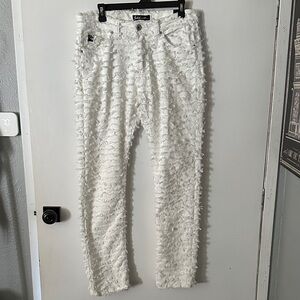 Switch remarkable white Textured Straight Leg Jeans